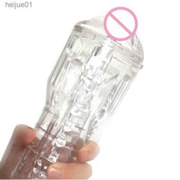 Male Mastubator Cup Sucking Adult Sex Toys For Men 18+ Medical Silicone Erotic Adult Goods Masturbation Transparent Vagina Anal L230518