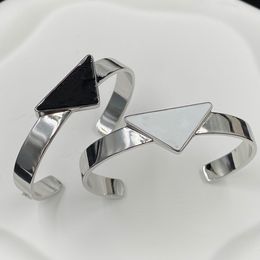 Diamond Silver Plated Bracelet For Woman Man Retro Fashion Design Bangle Tongue Letter Bracelet Jewelry Supply