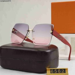 2023 New Lvjia Frameless and Trimmed Sunglasses Network Red Large Buy one pair of sunglasses and send two