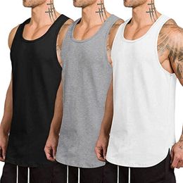Men's Tank Tops Men's 3 Pack Quick Dry Workout Tank Top Sleeveless Gym Shirts for Men Muscle Tee Fitness Bodybuilding T Shirt 230531