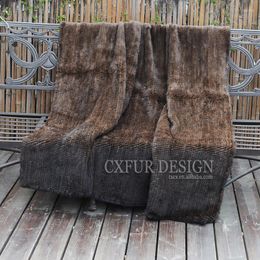 Blankets CX-D-21B Hand Knitted Real Throw Fashion Winter Home Blanket For Bedroom