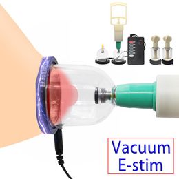 Products Electric Shock Nipple Sucker Vacuum Cupping Therapy Cups Electroshock Breast Pump Sex Toys Estim Nipple Stimulation