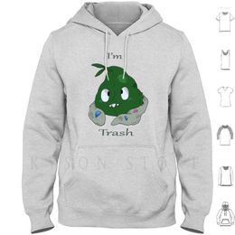 Men's Hoodies Trubbish Long Sleeve Fanart Fan Art Trash Funny Silly Words Quote Nerd Gamer Chibi