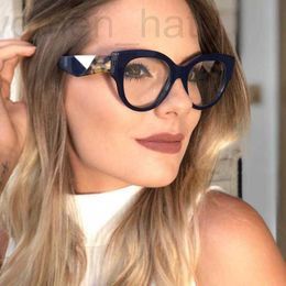 Sunglasses designer Quality Women Blue Bloking Optical Reading Glasses Color With Fashion TrVintage Designer Oversized FrameSun KZIW