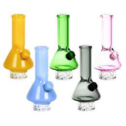 Latest Colorful 30MM Smoking Portable Thick Glass Handmade Bubble Carb Cap Nails Dabber Bong Oil Rigs Hookah Shisha Waterpipe Bowl Bubbler Tip Hat DHL