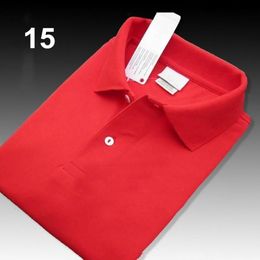 Red High Quality Men Polo Shirt Solid Cotton Shorts Crocodile Men's Polos Summer Tees Casual Homme T-shirts Mens Shirts Poloshirt