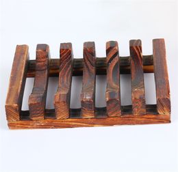 Hot-Selling Natural Wooden Bamboo Soap Dish Tray Holder Storage Rack Box Container for Bath Shower Plate Bathroom JL2347