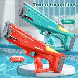 Sand Play Water Fun Automatic Electric Gun Toys 500ML Shark High Pressure Outdoor Summer Beach Toy Kids Adult Fight Pool Party