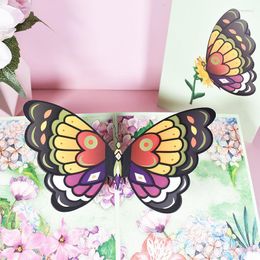 Greeting Cards 3D -up Butterfly Blessing Handmade Card For Birthday Anniversary Wedding Thanksgiving Valentine's Day Gift