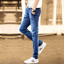 Men's Pants Spring Autumn 2023 Denim Men's Korean Streetwear Stretch Trousers Men Skinny Slim Fit Casual Jeans