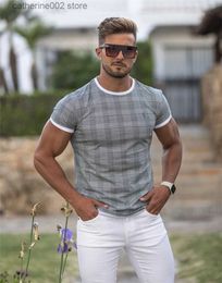 Men's T-Shirts Summer Casual fashion t shirt Men Gyms Fitness Short sleeve T-shirt Male Bodybuilding Workout Tees Tops Clothes Men Apparel T230601