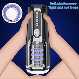 Sex Machine Automatic Male Masturbator Cup Telescopic Rotation Silicone Vagina Masturbation Sex Toys for Men Adults sucking Male L230518