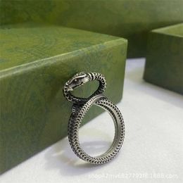 60% off designer Jewellery bracelet necklace spirit snake three-dimensional winding old couple's ring tide