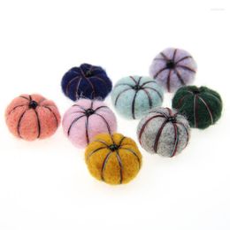 Hair Clips Style 3D Handmade Felt Wool Pumpkin 20PCs 20MM 30MM DIY Girls Jewellery Earring Ornament Garment Accessory Patch Craft