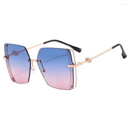 Sunglasses Women Big Frame Men Square Fashion One Lens Shades Uv400 Vintage Glasses