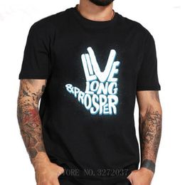 Men's T Shirts 2023 Summer Fashion Tops Live Long And Prosper Men T-Shirt Personalized Tee Shirt Funny Short Sleeve Young Man T-shirts