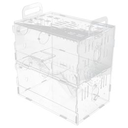 Cages Acrylic transparent hamster guinea pig cage household hamster luxury pet supplies acrylic transparent hamster cage