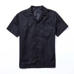 Мужские повседневные рубашки 2023 Летние мужская мужская рубашка Стиль моды моды All-Match Высококачественная переработанная нейлоновая ткань улица для пар