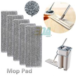 Mops 1pc Refill Mop Pad SelfWash And Squeeze Dry Flat Mop Cloth Microfiber Pad 31cm x 11cm Z0601