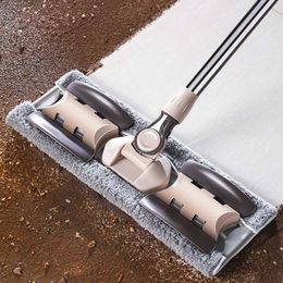 Mops Lazy Floor Flat Wringer Mop Household Free HandWashing Dry and Wet Dual Purpose Mopping Artifact Tile Floor Household Cleaning Z0601