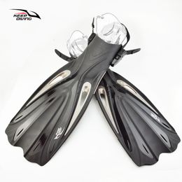 Fins Gloves Keep Diving Open Heel Scuba Diving Long Fins Adjustable Snorkelling Swim Flippers Special For Diving Boots Shoes Monofin Gear 230617