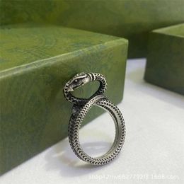 80% off designer Jewellery bracelet necklace spirit snake three-dimensional winding old couple's ring tide