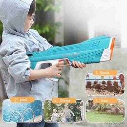 Sand Play Water Fun Large Capacity Guns Shark Adult Automatic Electric Gun Children Outdoor Beach Games Pool Summer Toys High Pressure