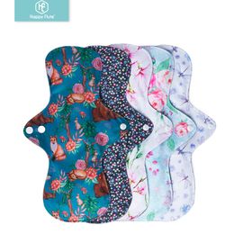 Other Maternity Supplies Happy Flute Random Prints 5 PcsSet Washable Sanitary Towel Absorbent Reusable Charcoal Bamboo Cloth Menstrual Pad 230601