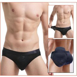 Underpants Men Padded Panty 2PS Hip BuPads Sissy Crossdressers Extrem Bottom Body Shaping Buttocks Enhancer Crossdress Male Lingerie