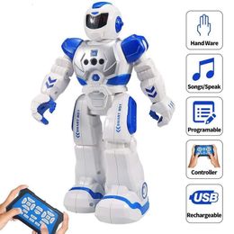 RC 로봇 RC 스마트 제스처 센서 댄스 로봇 프로그래밍 가능한 정보 불안정 전기 노래 원격 제어 교육 인간형 로봇 공학 어린이 장난감 230601