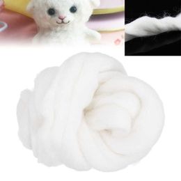 Yarn 50g Soft White Merino Dyed Top Used for DIY Doll Knitting and Sewing Project Roving Felt Fiber P230601