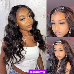 FG Body Wave 2X4 U Part Natural Human 8~28 Inch For Black Women 150% Hair Brazilian Hair Wig Curly Human Hair Wig