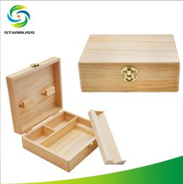 Smoking Pipes Cross border new wooden storage box, pine tobacco storage box, hand cigarette tool box