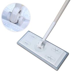 Mops Cheap Mops Home Electrostatic Dust Collector Mop Disposable Vacuum Paper Floor Wipes Thread Flat Mop Cleaning Tool For Home Z0601