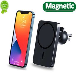 Car 2023 New Magnetic Car Phone Holder Stand 360 Rotatable Magnet Macsafe Car Bracket 987 For iPhone 14 13 Pro Max Samsung All Phone