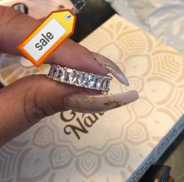 New Design Wholesale Luxury Jewellery Eternity Rings For Women Love Lots Bulk Wedding Band Engagement Ring