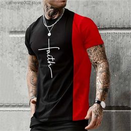 Men's T-Shirts Letter Simple Men'S T-Shirt Retro 2023 T Shirt For Men Fit Street Sports Daily Short Sleep Basic Style T Shirt Men Clothing Top T230601