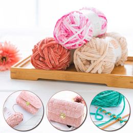 Yarn 100g/ball soft chenille polyester crochet winter warm cashmere yarn baby milk cotton hand knitted hat thread P230601
