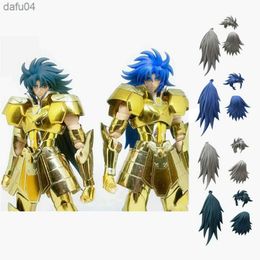Metal Club/MC Saint Seiya Myth Cloth EX Gemini Saga With Kanon Head 24K Gold Knights of the Zodiac Action Figure In Stock L230522