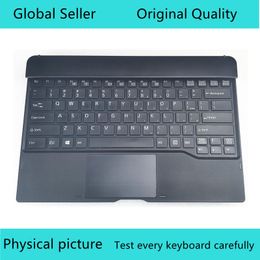 Keyboards FOR Fujitsu Stylistic Q704 Tablet US Keyboard KB Docking Station Used with touchpad Fpcke080 CP661327 CP661324 9095% new