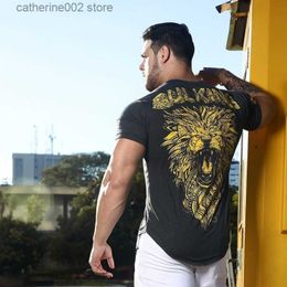 Men's T-Shirts 2019 New men T-shirt Fitness Breathable quick-drying Casual Clothing Gyms Tight Mens Homme Summer Tees Tops camiseta masculina T230601