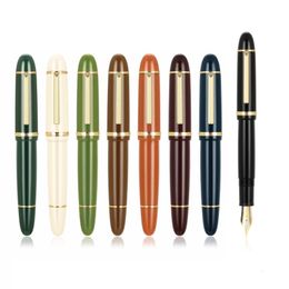 Fountain Pens Jinhao X159 Acrylic Fountain Pen Gold Silver Clip Iraurica Fine Nib for Writing Signature Office School A7107 230531
