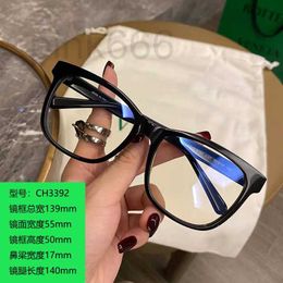 Fashion Sunglasses Frames Designer Quan Zhilong's Same Style Glasses Frame Anti Blue Light Black Men's and Women's Myopia Plain Face Slim Eyeglasses G9X7