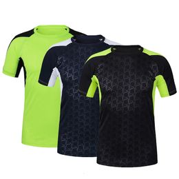 Men's T-Shirts Men Fitness Gym Shirt Short Sleeve Sport t Shirts Quick Dry Running Soccer Shirt Top Compression Football Jersey Male Sportswear 230601