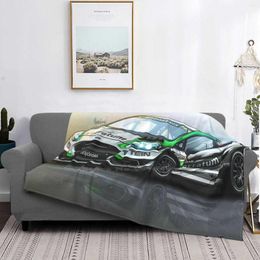 Blankets Janis Baumanis Fiesta Rs Wrx Supercar Four Seasons Comfortable Warm Soft Throw Blanket Car Trending Cool Drift Rally Rallycross