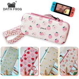 Bags DATA FROG Portable Travel Carrying Case CompatibleNintendo Switch/Lite Console Fruit Style Storage Bag For NS Accessories 2022