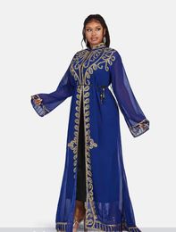 Casual Dresses Spring Summer Style African Women's Dress Fashion Sequins Muslim Open Gown Abaya Dubai Evening