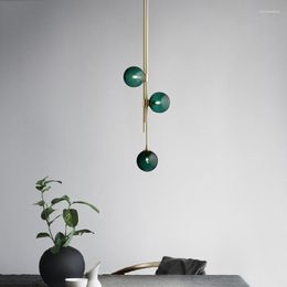 Pendant Lamps Industrial Glass Geometric Light Iron Cord Holder Style Lighting Lustre Suspension