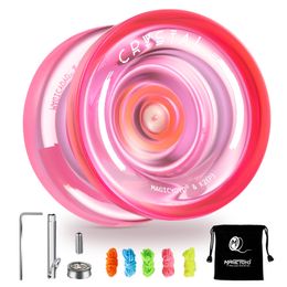 Yoyo MAGICYOYO Responsive Crystal YoYo K2 Plastic Yo for Kids Beginner Replacement Unresponsive Bearing for Advancer 230601