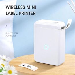 Printers Niimbot D110 Label Printer Mini Wireless Printer Thermal Price Label Printer Office Pricetag Maker Printers Label Paper #R30